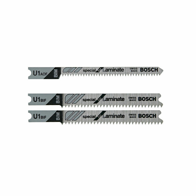 Bosch U503 2.75" Bi-Metal U-Shank Jig Saw Blade Set for Laminate Flooring (3 Pack)
