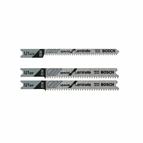 Bosch U503 2.75" Bi-Metal U-Shank Jig Saw Blade Set for Laminate Flooring (3 Pack)