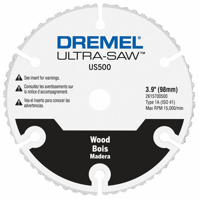 Dremel US500-01 4 In. Carbide Wood Cutting Wheel