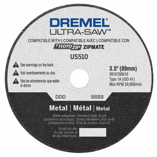 Bosch US510-01 3-1/2" Metal Cut-Off Wheel for Dremel Ultra-Saw and Rotozip