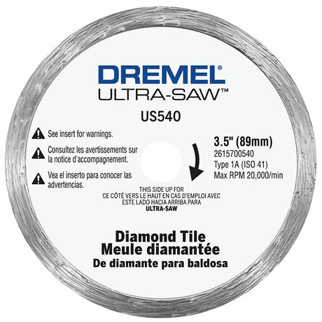 Dremel US540-01 3.5 In. Ultra-Saw Tile Cut-Off Wheel