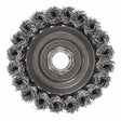 Bosch WB509 3" Carbon Steel Knotted Wire Cup Brush with 5/8"-11 Arbor