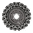 Bosch WB510 4" Carbon Steel Knotted Wire Cup Brush with 5/8"-11 Arbor