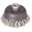 Bosch WB511 6" Carbon Steel Knotted Wire Cup Brush with 5/8"-11 Arbor