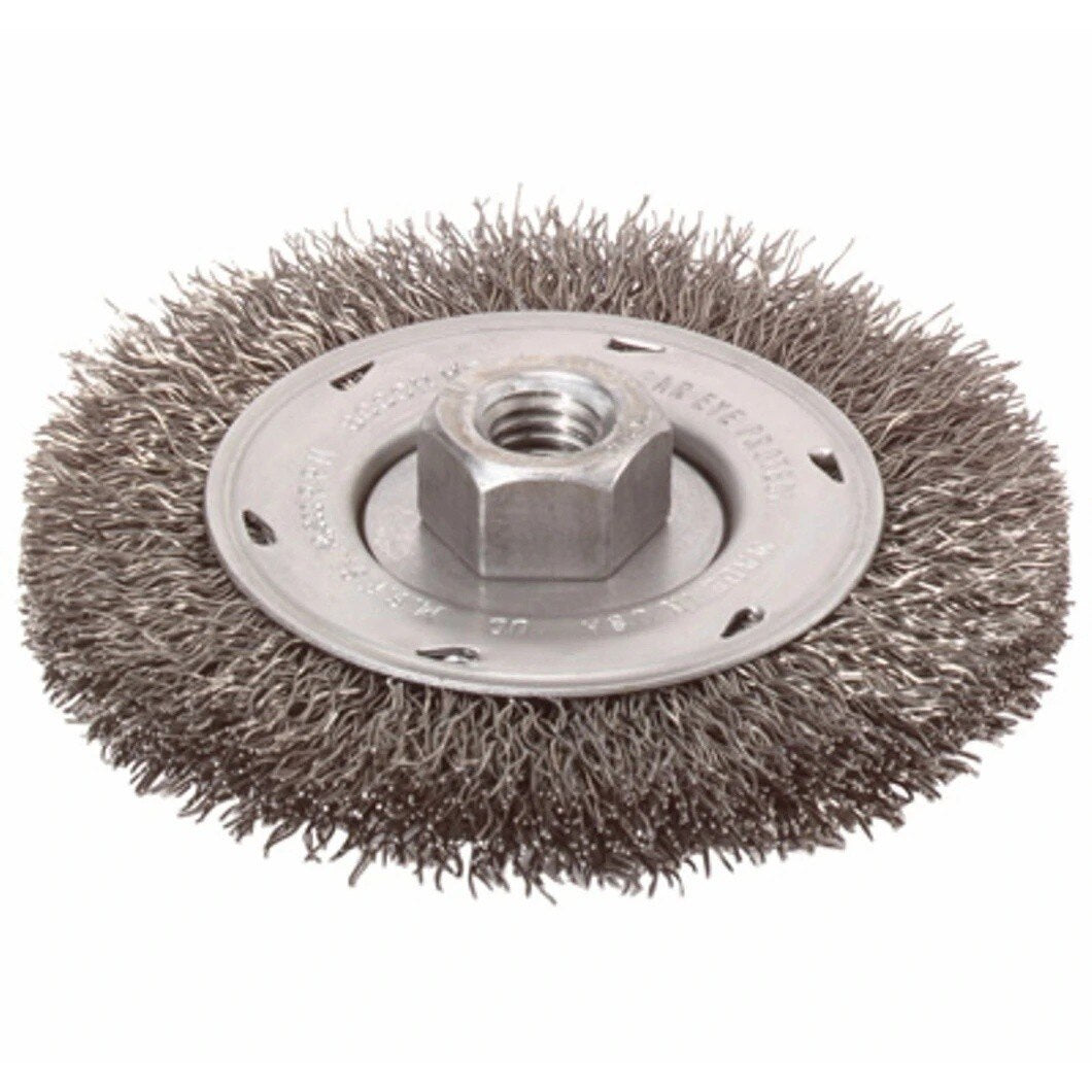 Bosch WB569 4" Crimped Wire Wheel Brush for Deburring and Edge Blending