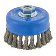 Bosch WBS510 4" Knotted Carbon Steel Wire Cup Brush for Small Angle Grinders