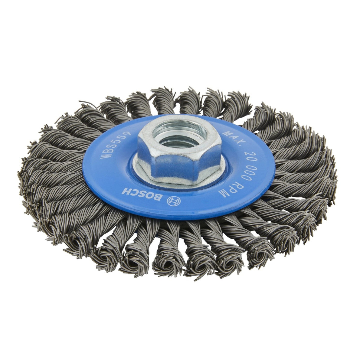 Bosch WBS559 4" Stiff Stringer Wire Wheel for Weld Cleaning and Metal Surface Preparation