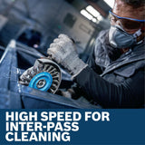 Bosch WBS559 4" Stiff Stringer Wire Wheel for Weld Cleaning and Metal Surface Preparation - 3