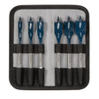 Bosch DSB5006P Daredevil Standard Spade Bit Set with Pouch 3/8" to 1" (6 Piece)