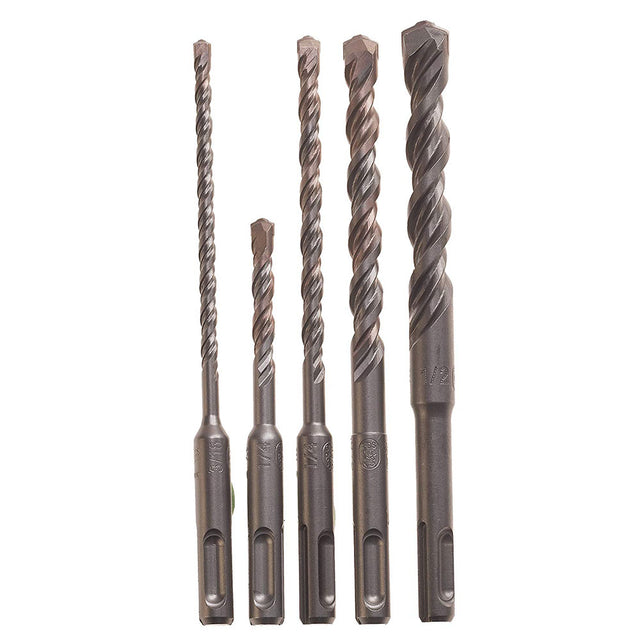 Bosch HCK005 5-Piece S4 SDS Plus Rotary Hammer Drill Bit Set, 4 Cutter