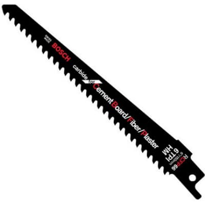 Bosch RCFP66 6" 6 TPI Carbide Reciprocating Saw Blade for Wood and Cement Board