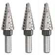 Bosch SDH30 High Speed Steel Step Drill Bit Set for Thin Materials (3 Pack)