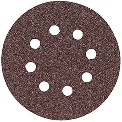 Bosch SR5R120 5" 120 Grit 8 Hole Hook and Loop Sanding Discs for Wood (5 Pack)