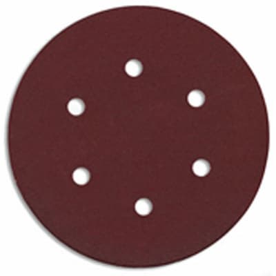 Bosch SR6R120 6 " 120 Grit 6 Hole Hook and Loop Sanding Discs for Wood (5 Pack)