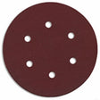 Bosch SR6R240 6" 240 Grit 6 Hole Hook and Loop Sanding Discs for Wood (5 Pack)