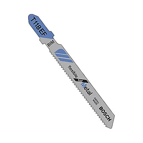 Bosch T118EF 3" x 18 TPI Bi-Metal T-Shank Metal Blades 5-Pack