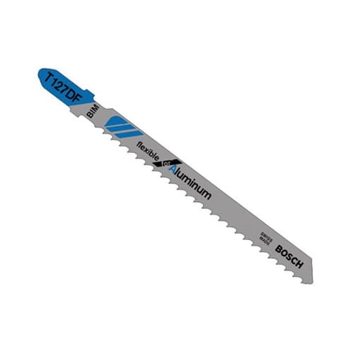 Bosch T127DF 4" 8 TPI Flexible for Aluminum T-Shank Jig Saw Blades (5 Pack)
