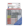 Bosch T5002 T Shank Jig Saw Blade Set for Wood and Metal with Storage Case (10 Piece)