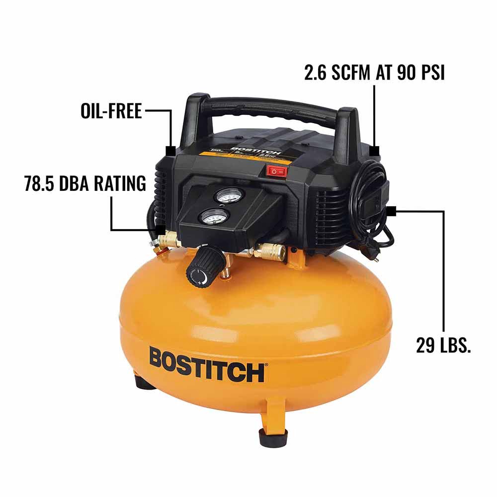 Bostitch BTFP1KIT21PL 21 Degree Pneumatic Framing Nailer Compressor & Hose Combo Kit - 2