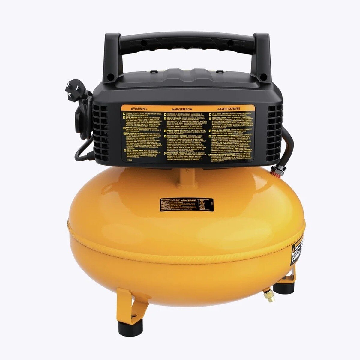 Bostitch BXCM02012-WPK 6 Gallon 150 PSI Corded Electric Pancake Air Compressor Kit (13 Piece Accessory Kit) - 5