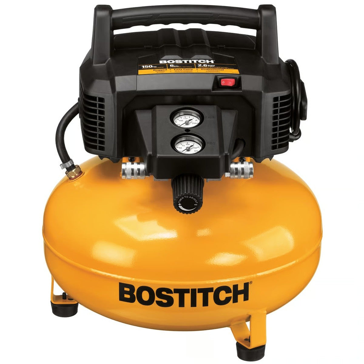 Bostitch BXCM02012 6 Gal Pancake Portable Air Compressor Oil-Free 150 PSI 1.1 HP