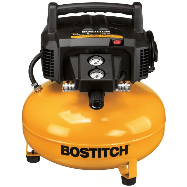 Bostitch BXCM02012 6 Gal Pancake Portable Air Compressor Oil-Free 150 PSI 1.1 HP