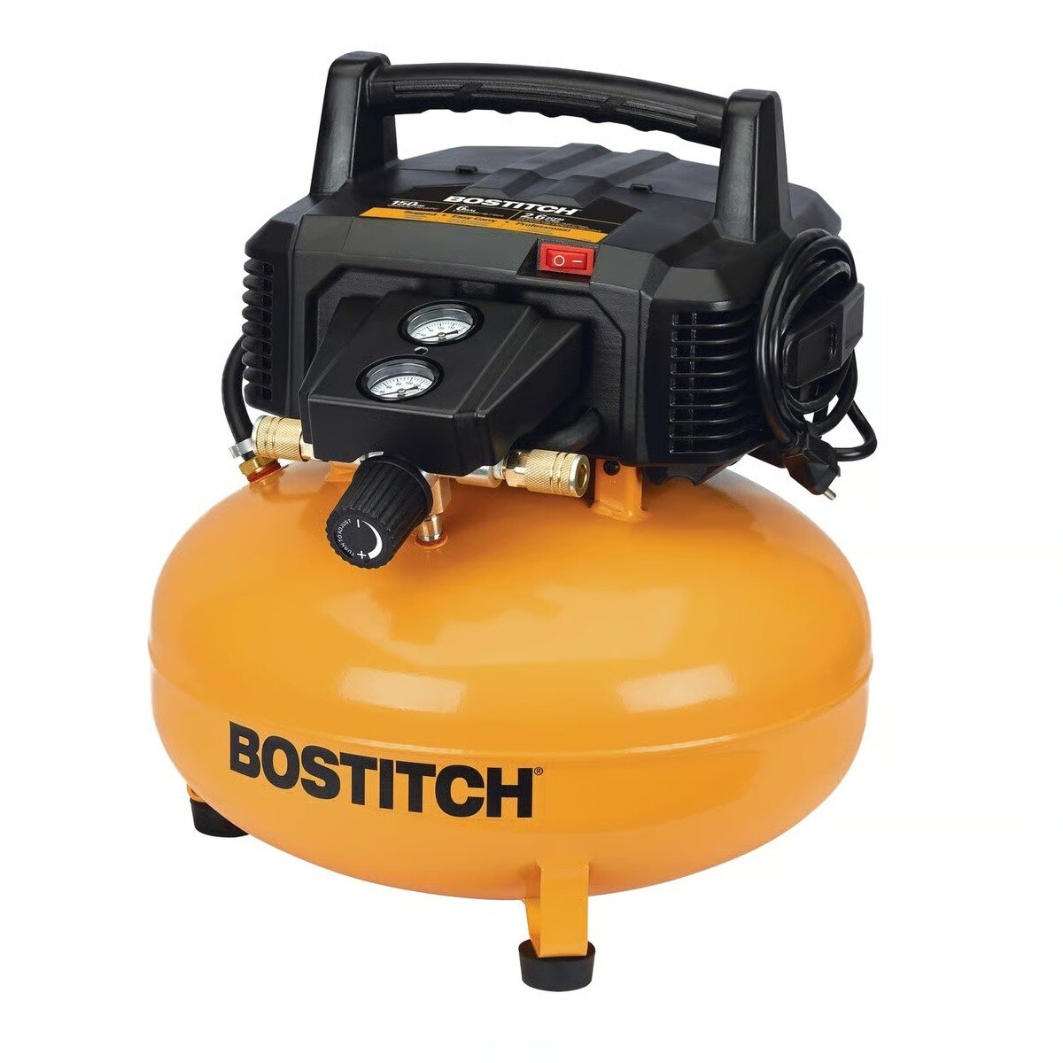 Bostitch BXCM02012 6 Gal Pancake Portable Air Compressor Oil-Free 150 PSI 1.1 HP - 2