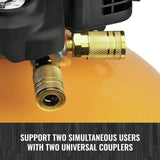 Bostitch BXCM2KIT 6 Gal 150 PSI Electric Pancake Air Compressor 2-Nailer Combo Kit - 10
