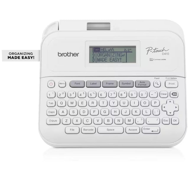 Brother PT-D410 Connected Home Office Label Maker for TZe Tapes up to 18 mm