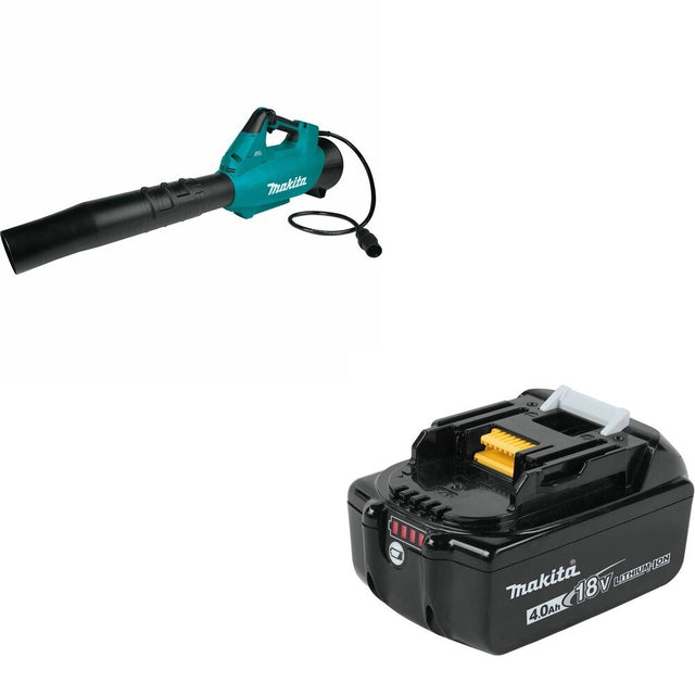 Makita CBU01Z 36V Brushless Blower, Connector Cable, Tool Only W/ BL1840B 4.0Ah Battery