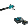 Makita CBU01Z Blower, Connector W/ BL1850BDC1 18V LXT Li-Ion Battery and Charger Starter Pack