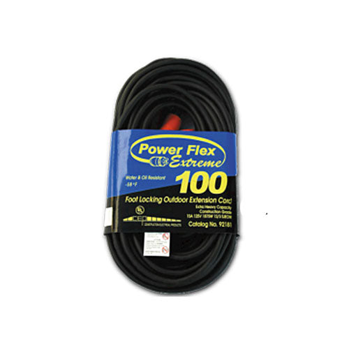 Southwire 92151 Power Flex Extreme 100' Outdoor Extension Cord, Foot Lock