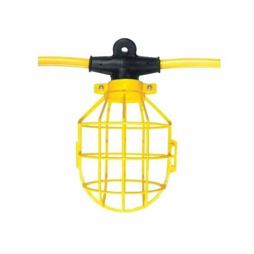 Southwire 95135 50' Plastic Cage String Light W/ 12/3 STW Cord - Assembled - 2