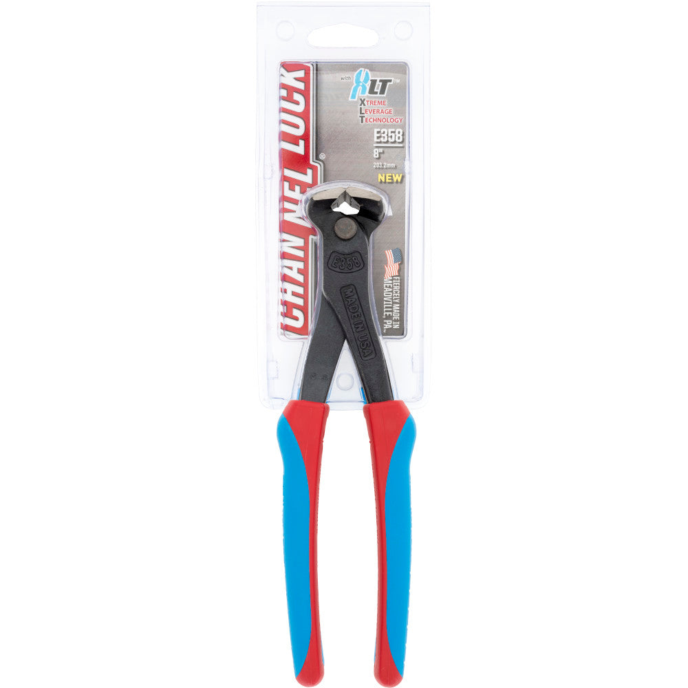 Channellock 358CB 8.5" End Cutting Plier, XLT, Code Blue - 3