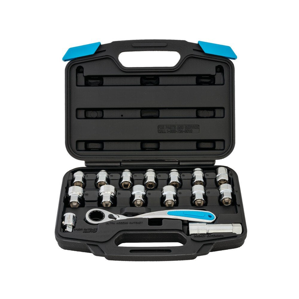 Channellock 39100 16pc Ultra Acress Socket Set, Uni-fit, Pass-Thru - 2
