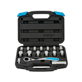 Channellock 39100 16pc Ultra Acress Socket Set, Uni-fit, Pass-Thru - 2