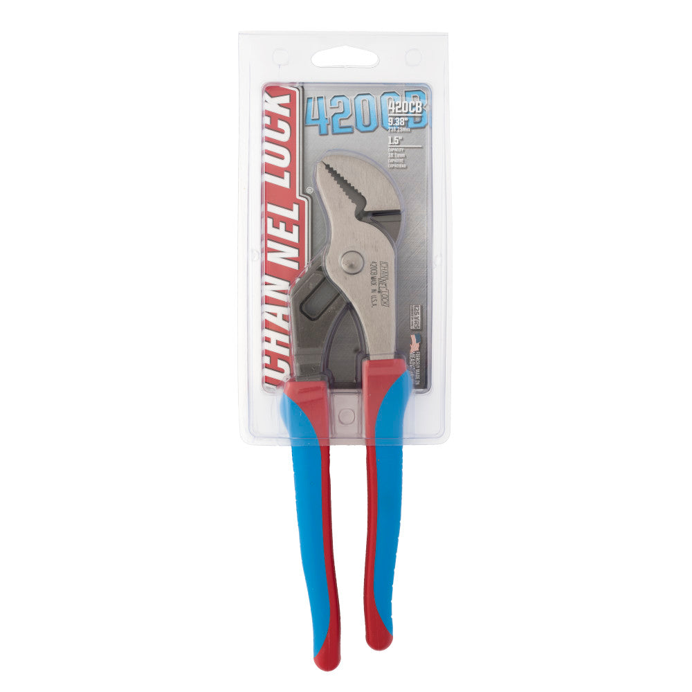Channellock 420CB 9.5" Tongue & Groove, Straight Jaw, Code Blue - 2