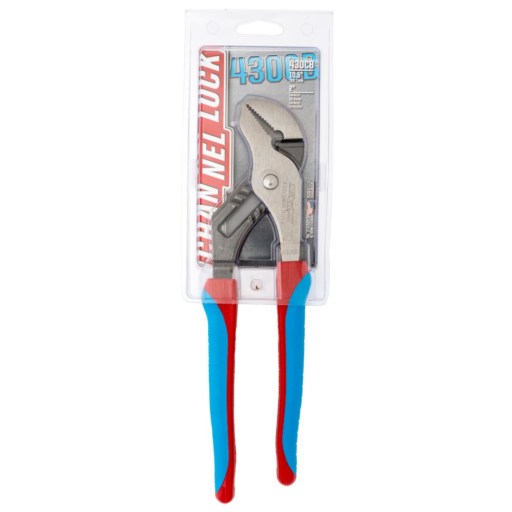Channellock 430CB 10" Tongue & Groove, Straight Jaw, Code Blue - 3