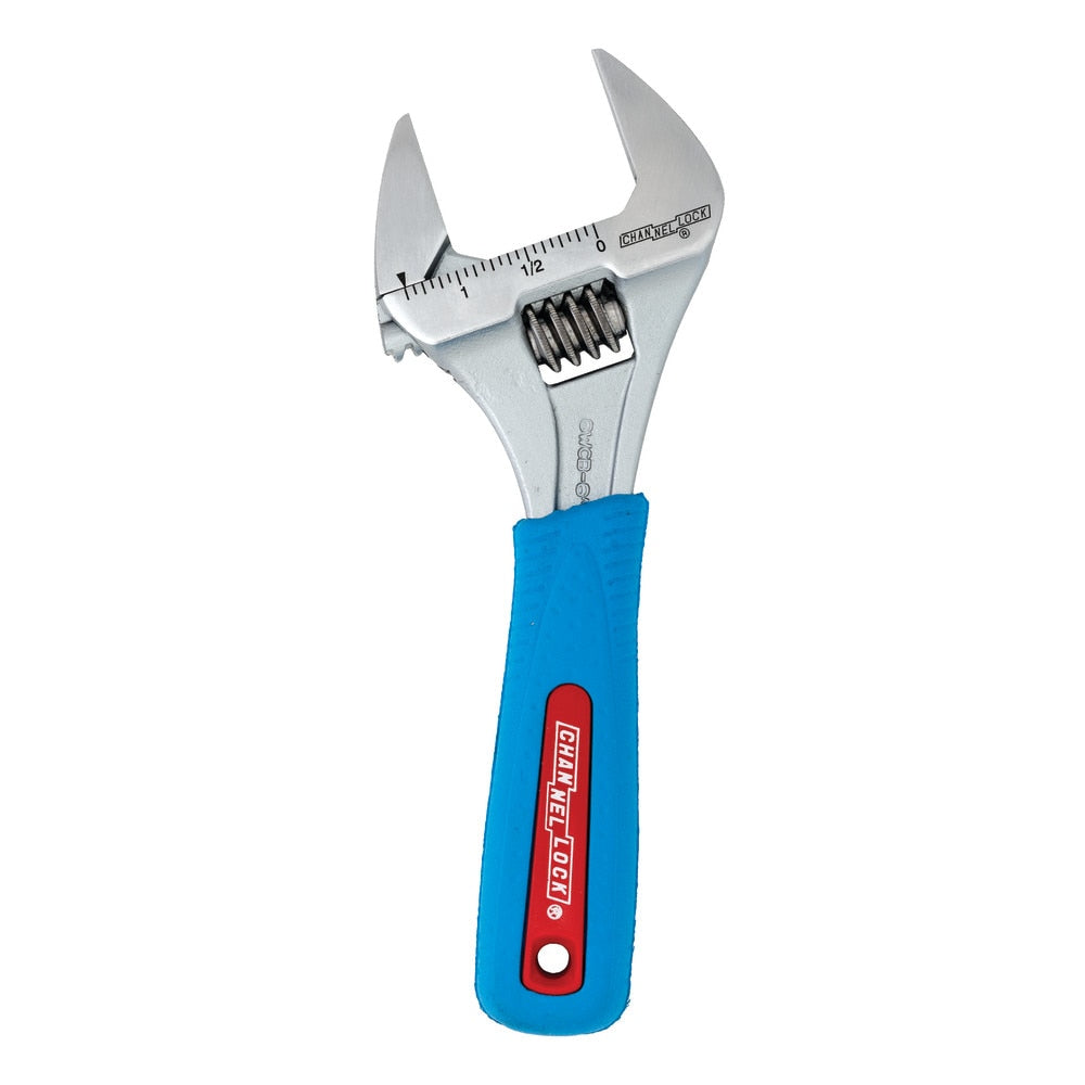 Channellock 6WCB 6"  Adj Wrench, Wide Azz, Chrome, Code Blue