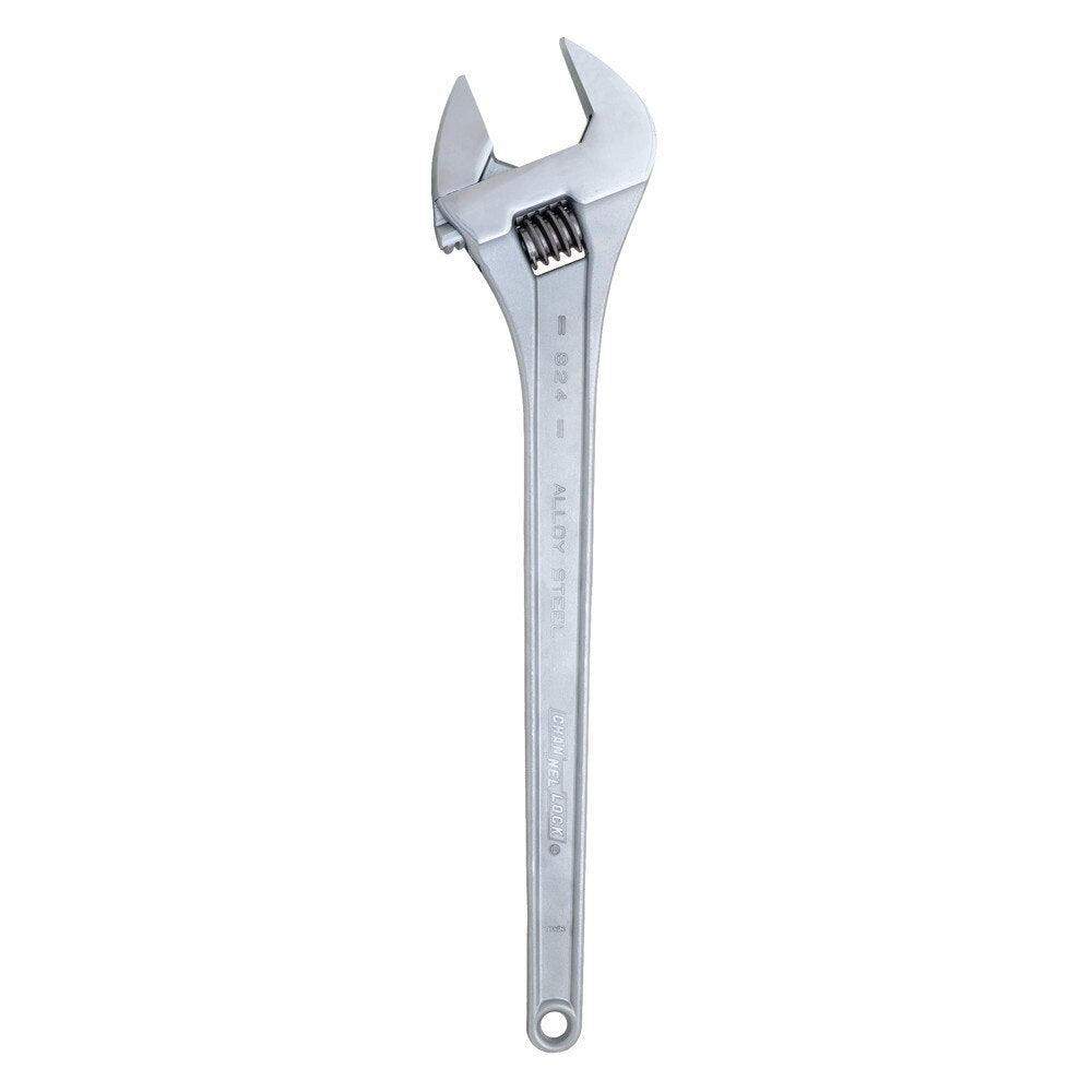Channellock 824 24" Adj Wrench, Chrome