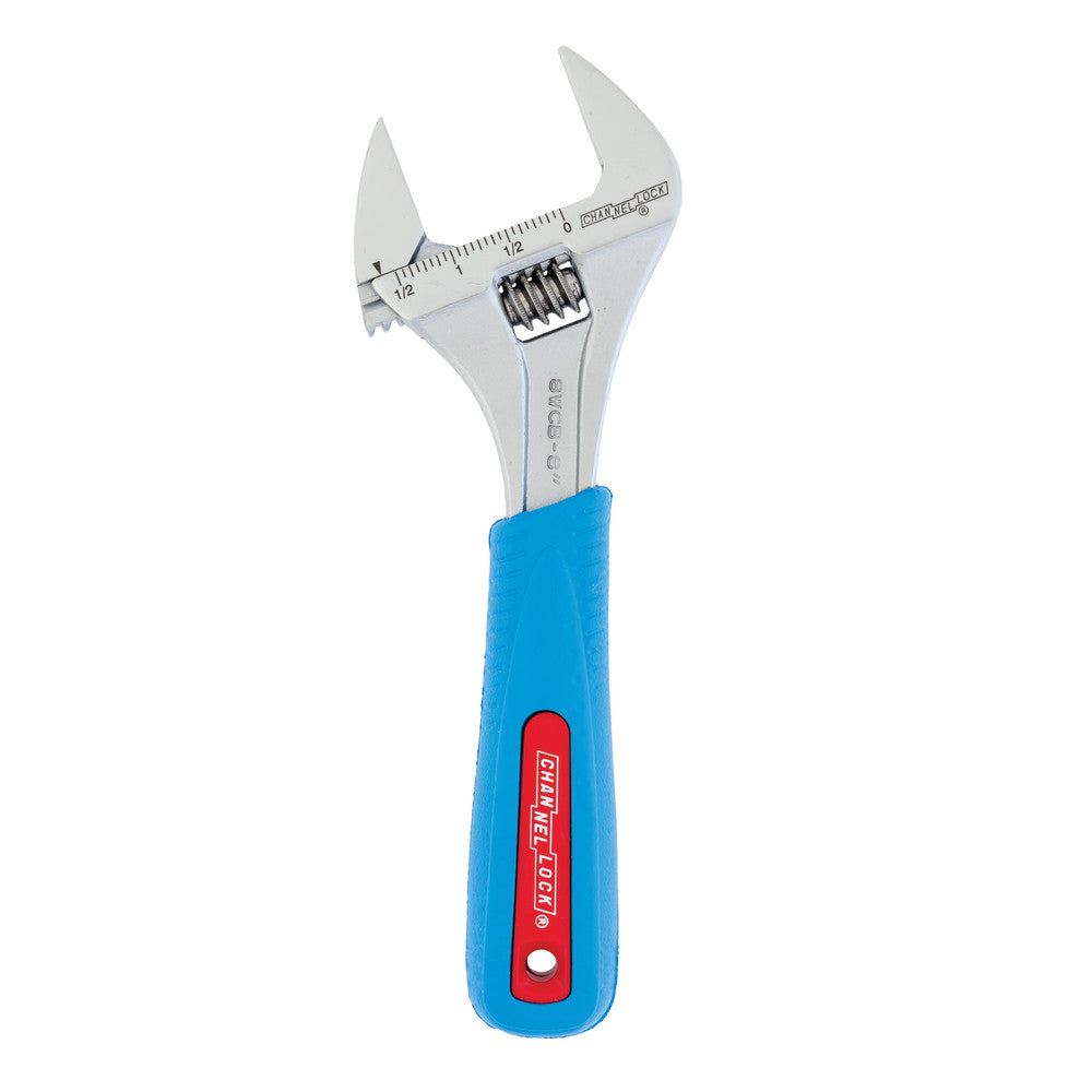 Channellock 8WCB 8"  Adj Wrench, Wide Azz, Chrome, Code Blue