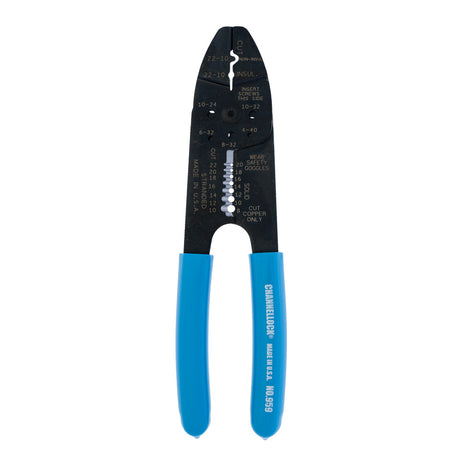 Channellock 959 8.25" Wire Stripper, 8to22 AWG Crimper