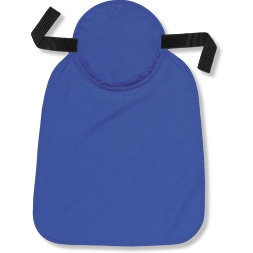 Ergodyne 12336 Chill-Its 6717 Evap Cooling Hard Hat Pad with Neck Shade, Solid Blue