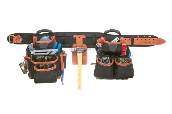 Custom Leather Craft 51452 27 Pocket - 4 Piece Top-Of-The-Line Pro-Framer'S Combo System