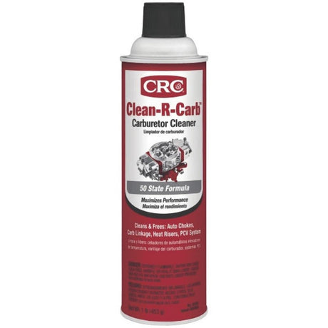 CRC 05381 Clean-R-Carb Carburetor Cleaner Spray 9.25H x 2.63W x 2.63D" (16 Wt Oz)