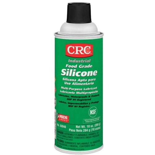 CRC 03040 10 oz Aerosol Clear/White Food Grade Silicone Lubricant