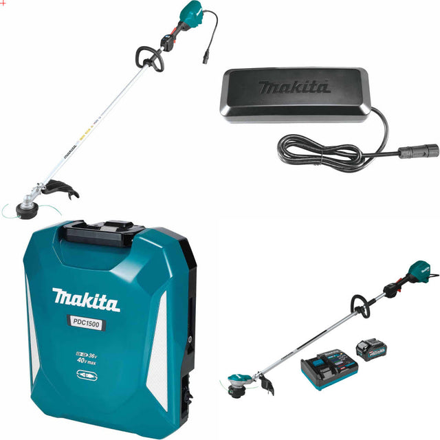 Makita CRU03Z Trimmer, Cable W/ Power Supply/Charger, Battery & FREE Trimmer Kit