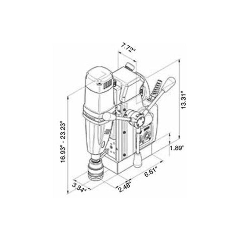 BDS CS Unitec AutoMAB 450 Automatic Magnetic Drill | 2" | 2 Speed - 2