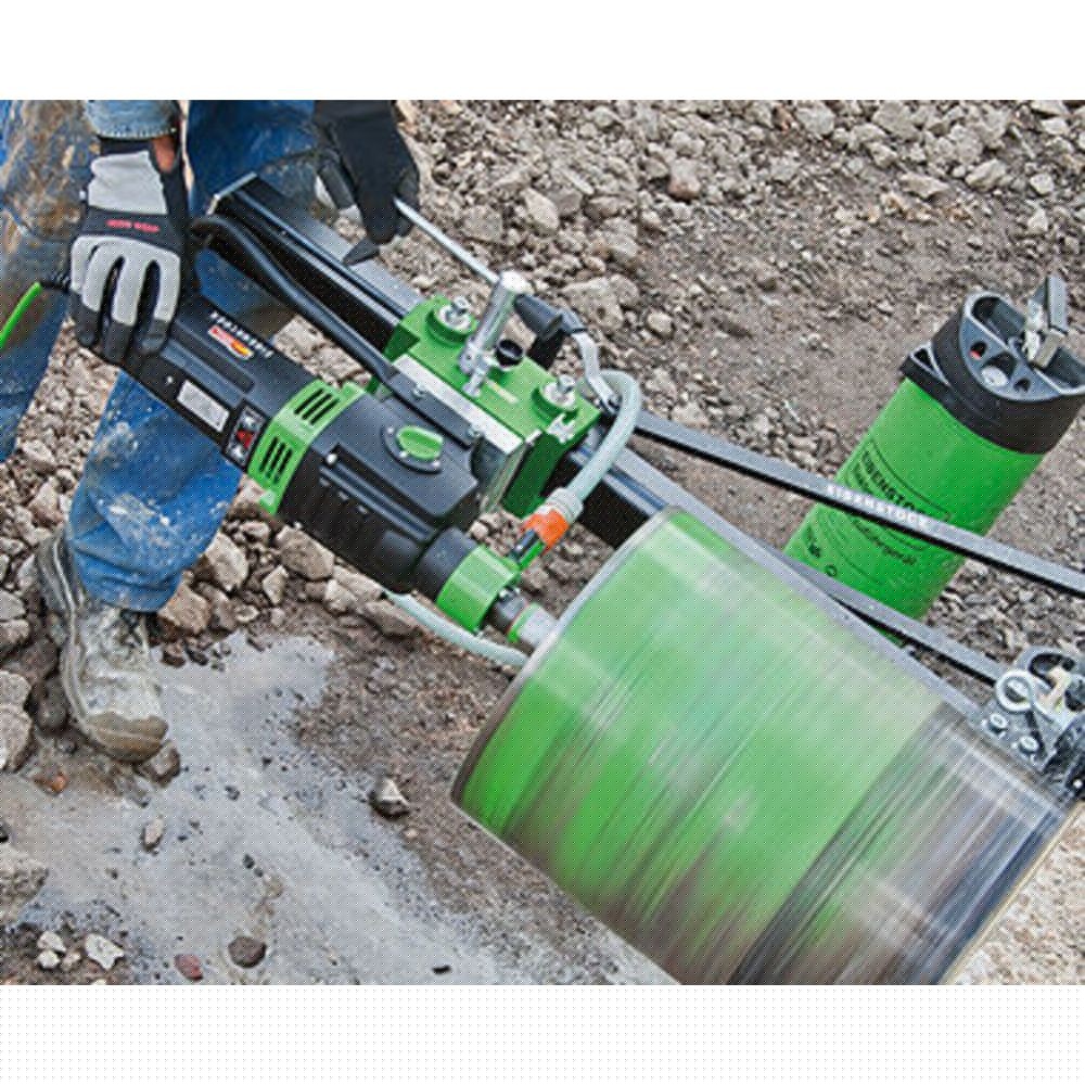 Eibenstock CS Unitec EBM 352/3 PSV Wet Core Drill | 14 in. Capacity | w/ Easy Mount Anchor/Vacuum Stand with Vacuum Pump | 3-Speed |MADE IN GERMANY 120V - 7