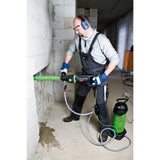 Eibenstock CS Unitec ETN 162/3 PSV Hand Held Wet/Dry Diamond Core Drill for Concrete w/ Anchor/Vacuum Stand and Pump Kit| 6-3/8" Capacity in Reinforced Concrete/8" in Brick/Block | 3-Speed | MADE IN GERMANY 120V - 10